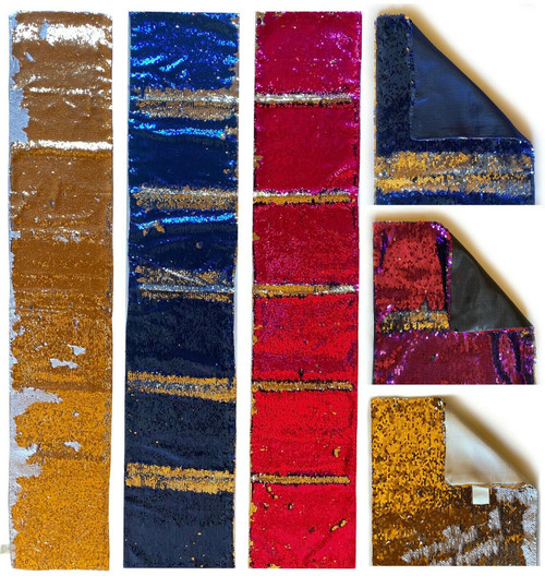 Table Runner Reversible SEQUIN 12" X 69" Choice 5 Modern Colours Table Runner Reversible SEQUIN 12" X 69" Choice 5 Modern Colours