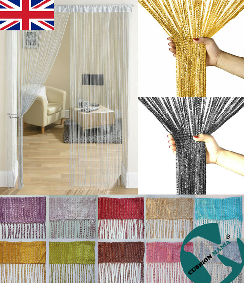 Hanging foil braided curtain panel 97 x 197cm available in various colours for party backdrops and home decoration.