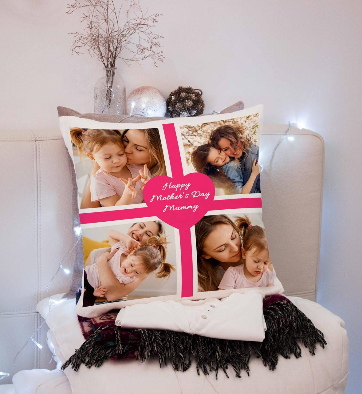 Photos Heart Personalised Pillow Cover Gift PRINTBOX