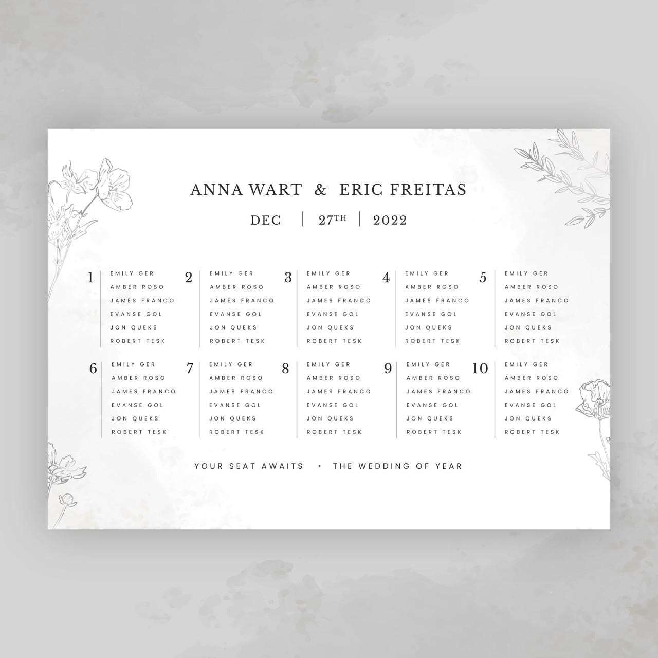 Welcome Sign And Seating Plan Printing In London PRINTBOX welcome-sign-and-seating-plan-printing-in-london-printbox