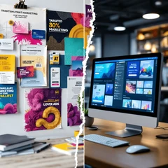 Exploring the Benefits of Print Marketing vs. Digital Marketing