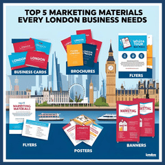 Top 5 Marketing Materials Every London Business Needs from PRINTBOX LONDON
