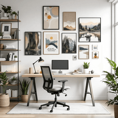 Upgrading Your Home Office with Customized Prints and Wall Art