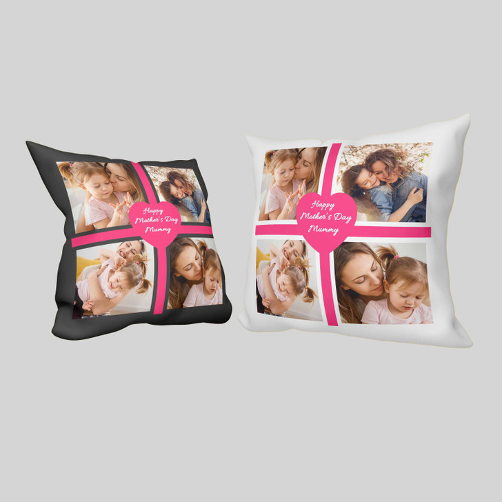 Black, White pillows -Product image with white background