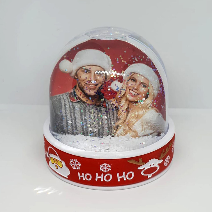 personalised snow globe by printbox.london