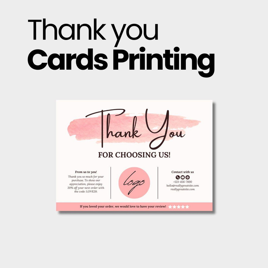  Thank you cards 