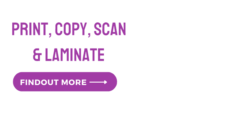 Printing, Photocopying, Laminating and scanning