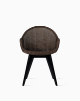 Avril highback dining chair black wood base