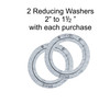 2" to 1-1/2"
2 washer each lot