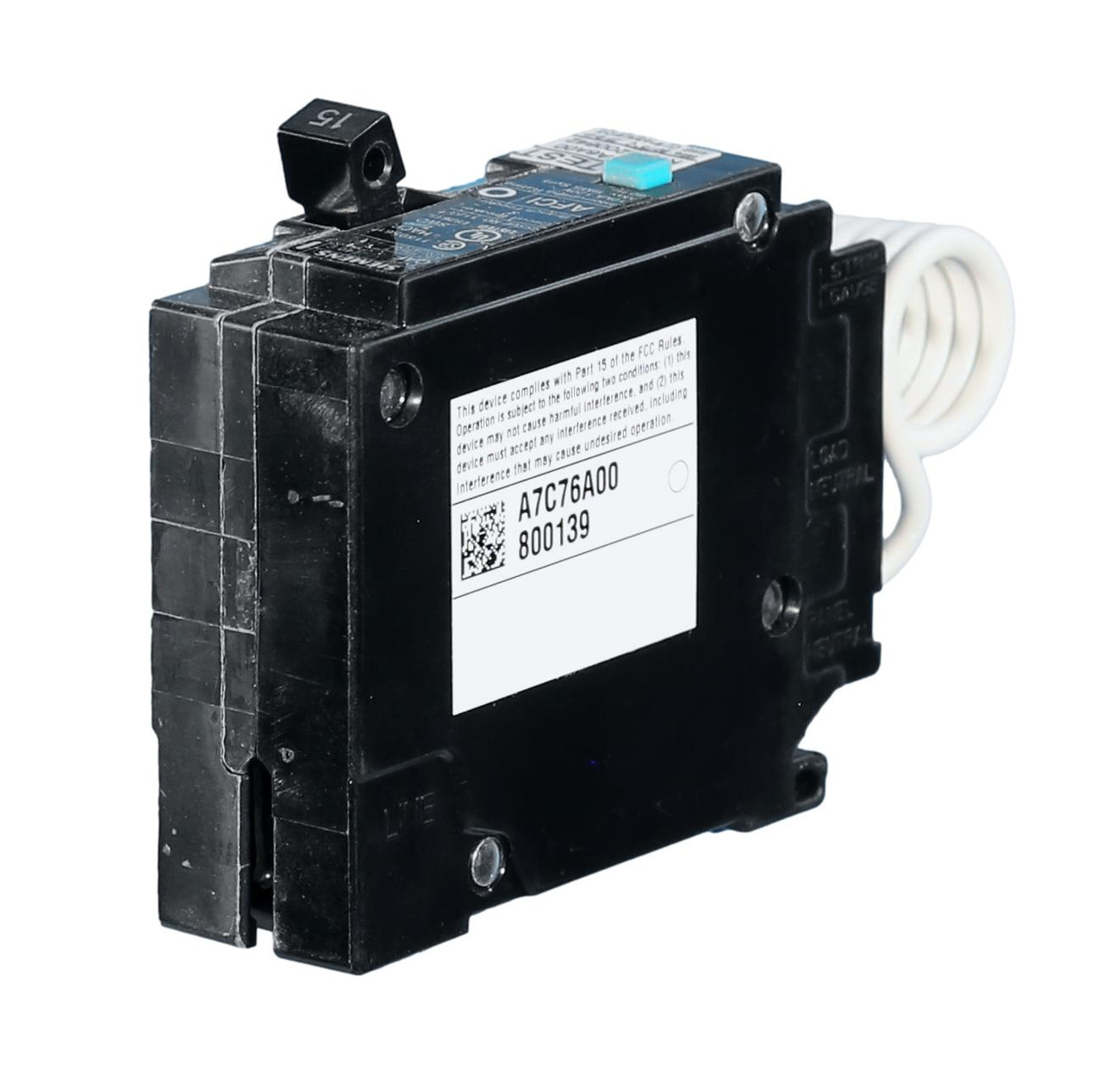 New, Q115AF Plug-on Arc-Fault Circuit Interrupter, Individually New, Q115AF Plug-on Arc-Fault Circuit Interrupter, Individually