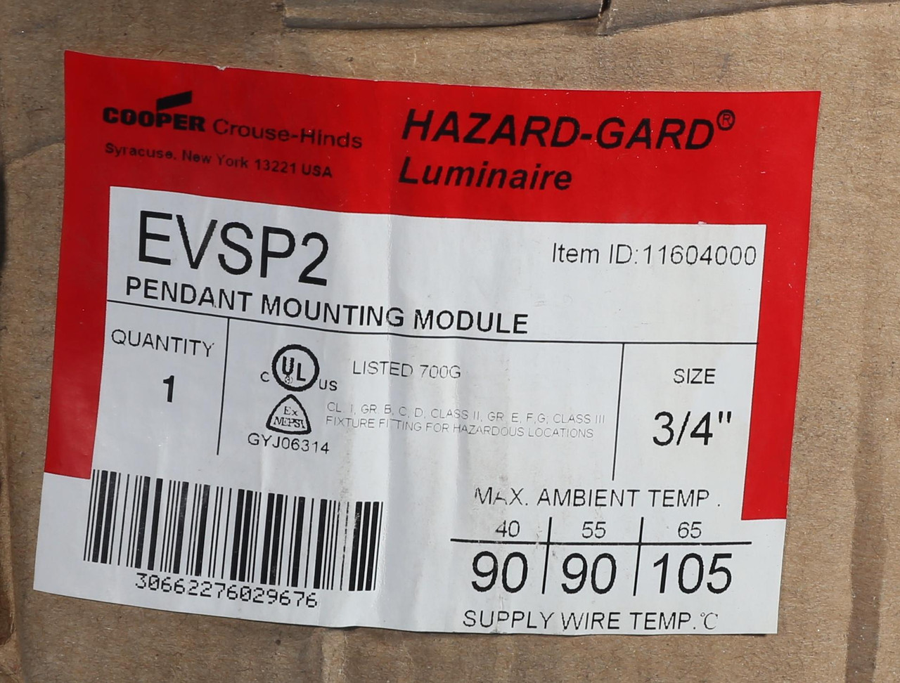 EVSP2
Pendant Mounting Module EVSP2
Pendant Mounting Module