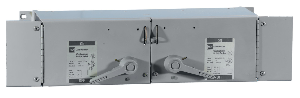 FDPWT3212R Twin Fusible Panel Board Switch Includes PRL Copper Bus Connectors