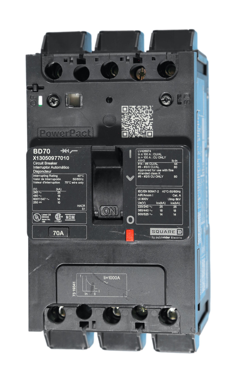 X13050977010/BDL36070
Power Pact 70 Amp Breaker