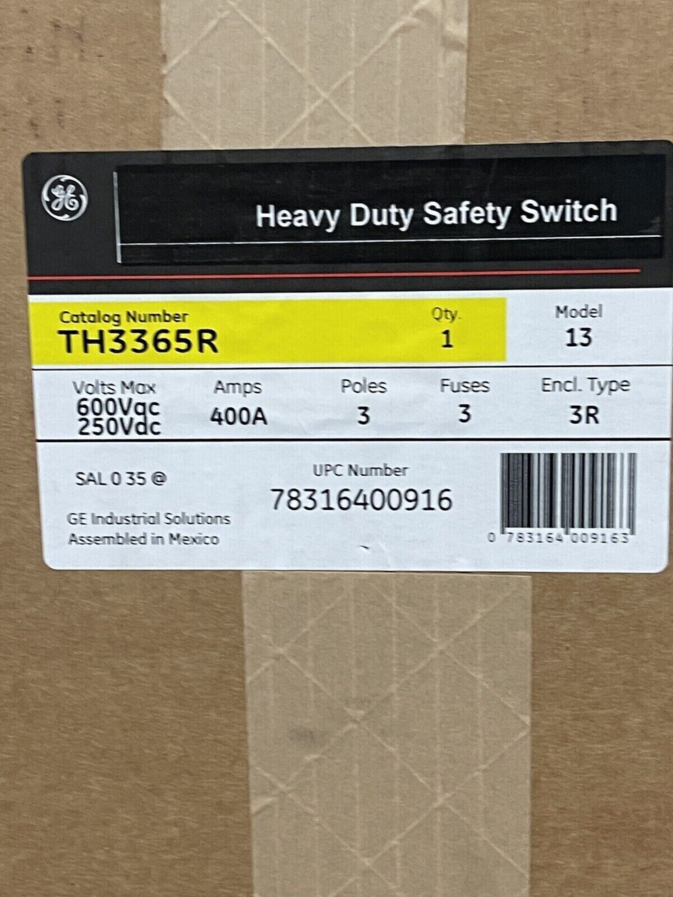 TH3365R
Outdoor Fusible 400 Amp