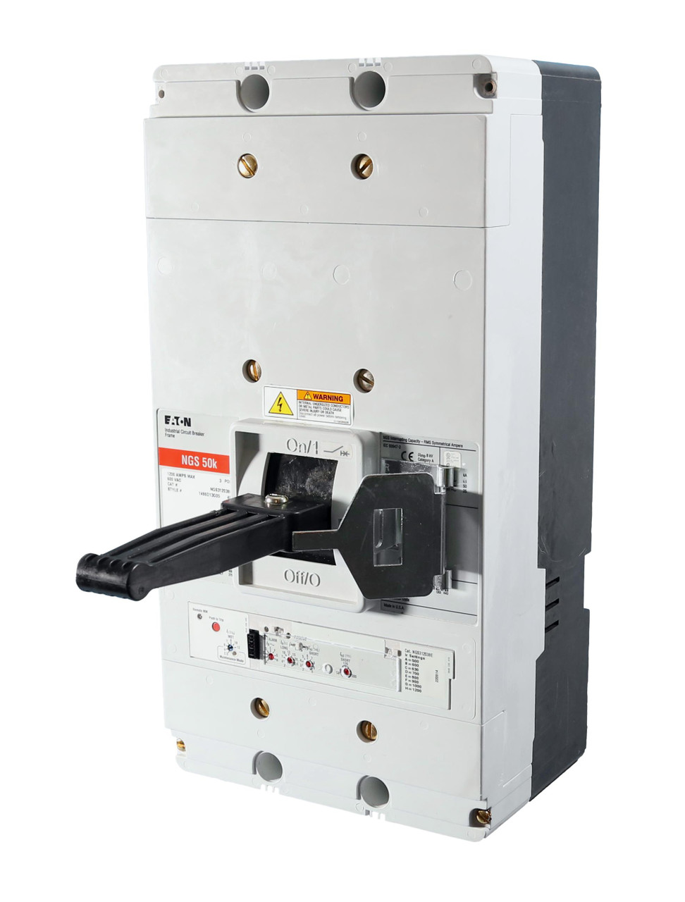 NGS312038E
Eaton 1200A Circuit Breaker with 310+ALSI Trip & Maintenance Mode