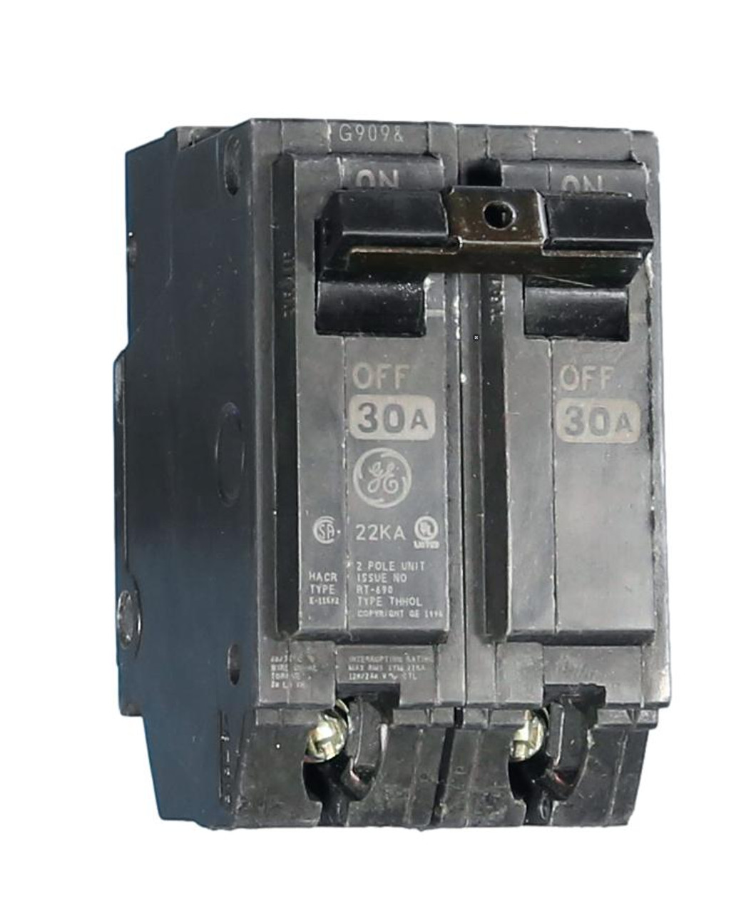 THHQL2130 GE Breakers 30A, 2 Pole
22kAIC Rated