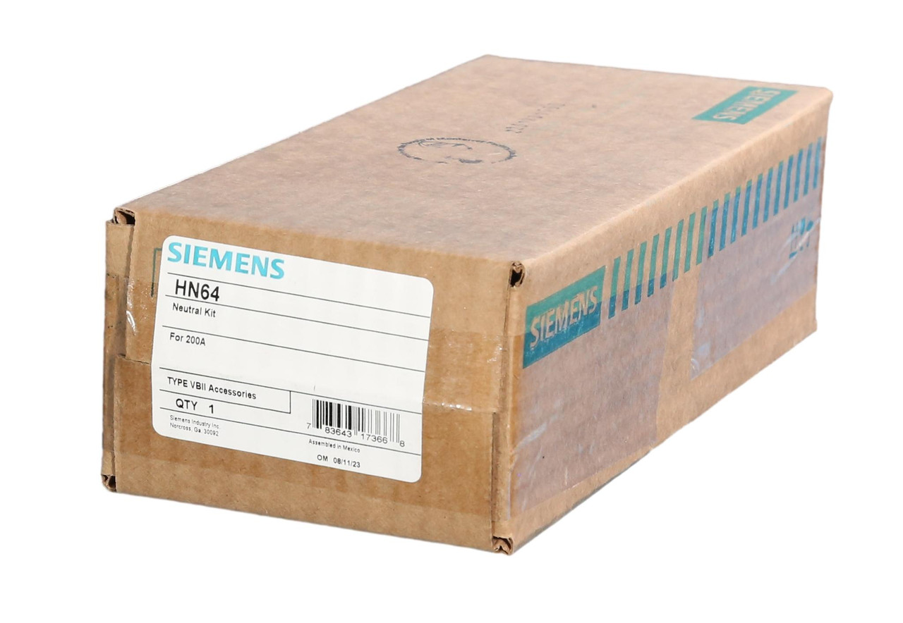HN64 Siemens 200A Safety Switch Neutral Kit - Breaker Outlet