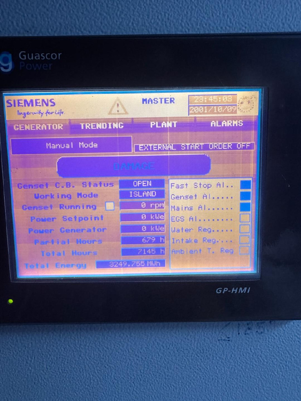 750kW Natural Gas Backup Generator Set
SFGLD560