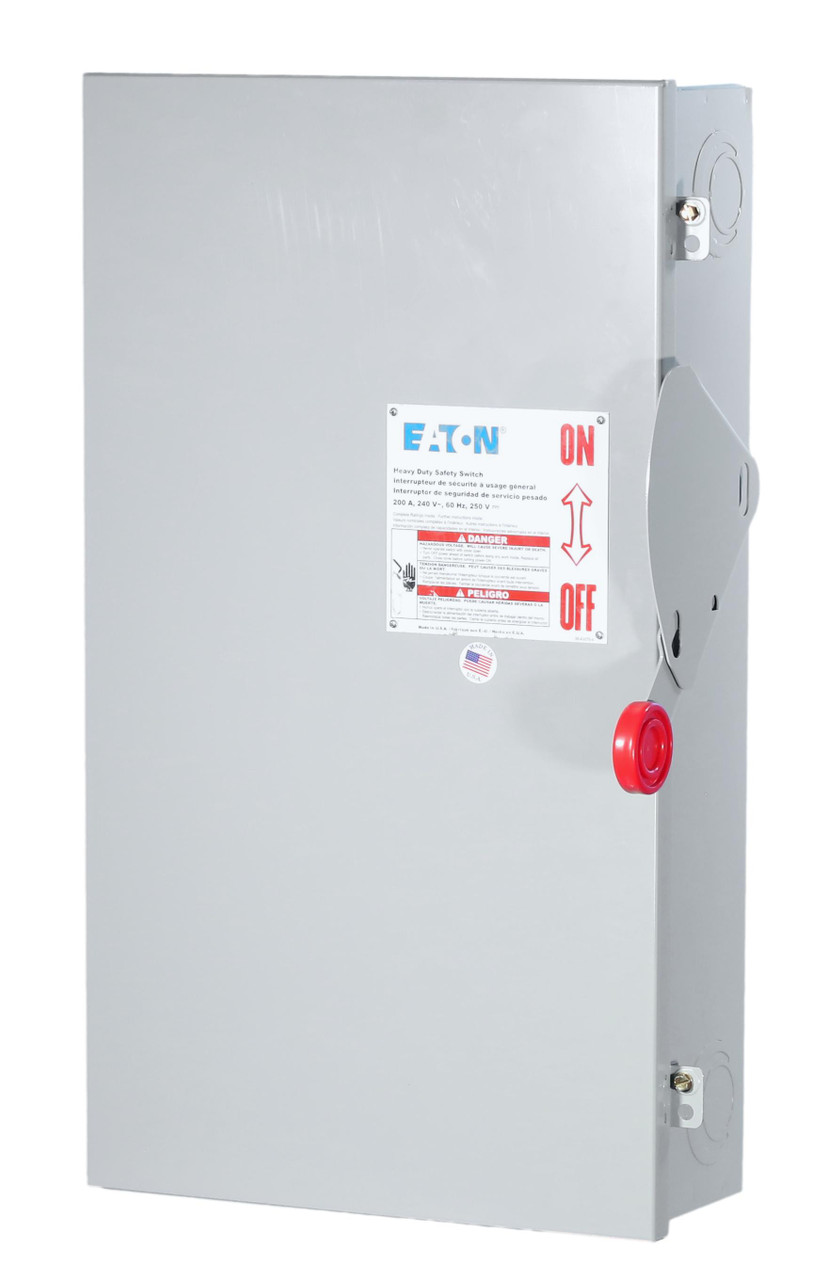 New Single Phase 200A 240V Fusible Switch DH224FGK