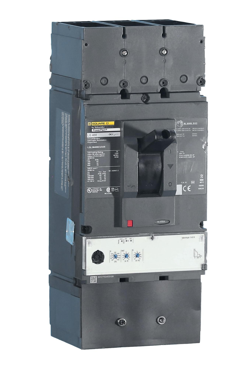 パナソニック XAS3510LCB1『LGS9500＋LLD4000MLCB1』 LGL36400CU33X Power Pact Micrologic 100% Rated Circuit Breaker