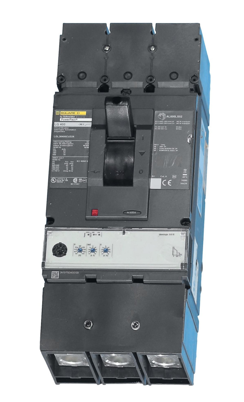 パナソニック XAS3510LCB1『LGS9500＋LLD4000MLCB1』 LGL36400CU33X Power Pact Micrologic 100% Rated Circuit Breaker