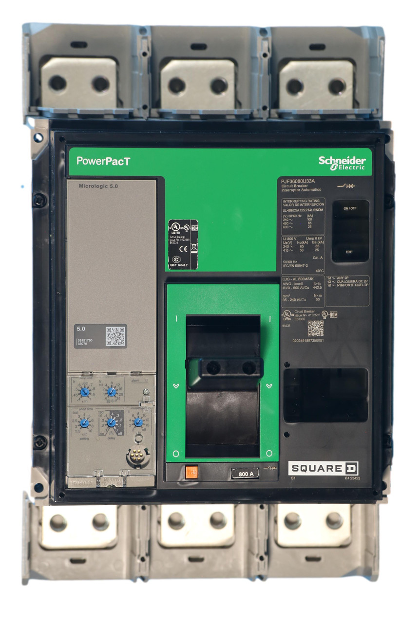PJF36080U33A 800A PowerPact Square D Circuit Breaker - Breaker Outlet
