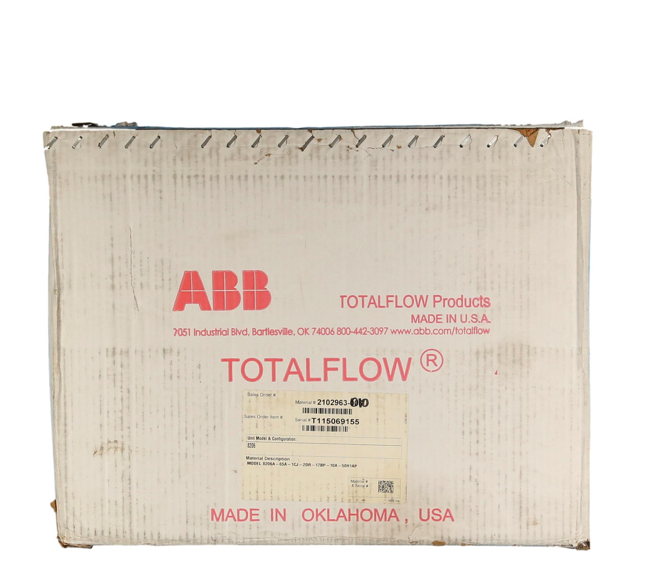ABB NGC8206 Total Flow Natural Gas Chromatographs Breaker Outlet