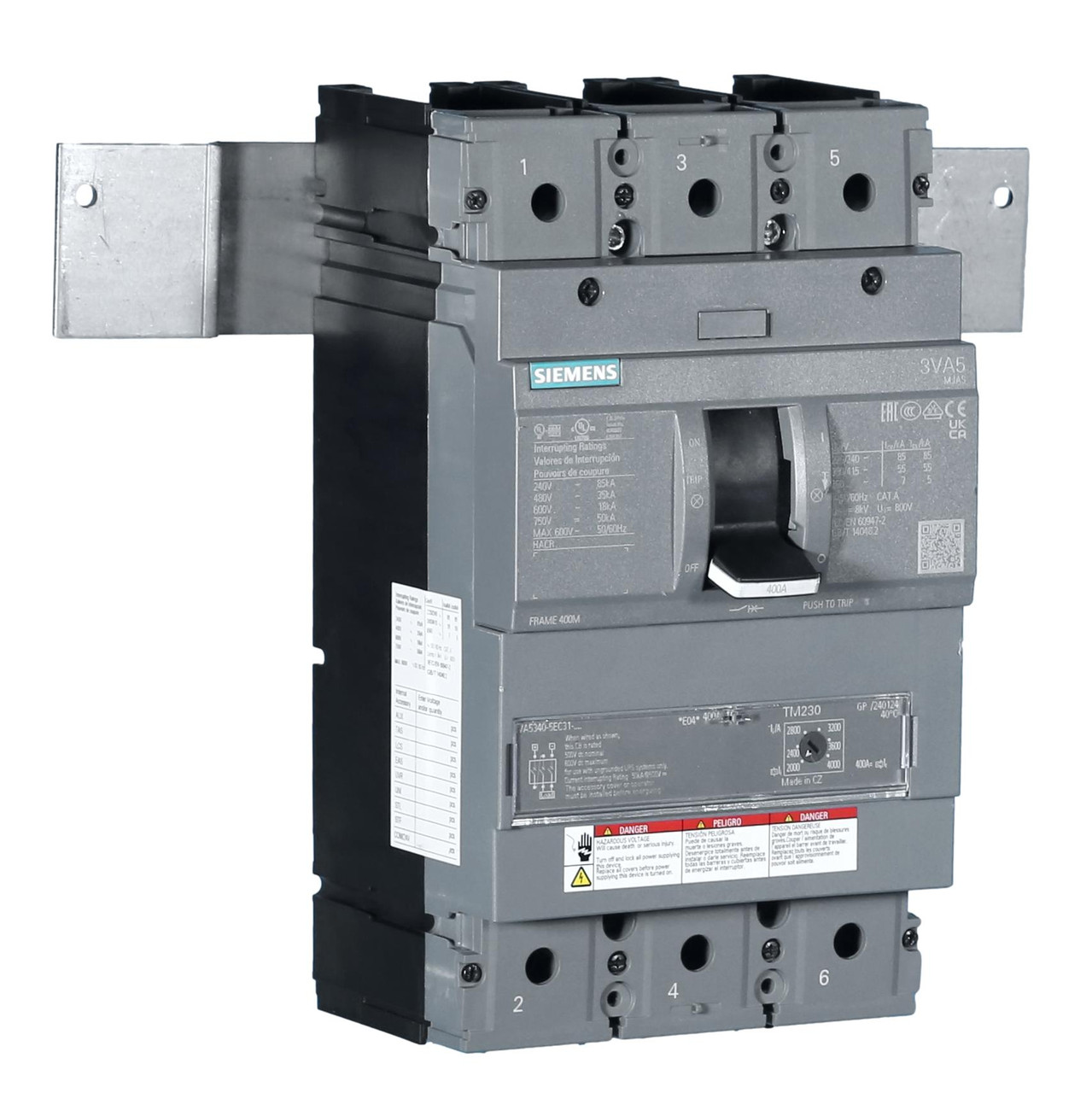 MBKVAM3400A
400A Main Breaker or Sub-Feed Kit
Includes the Main Breaker as shown