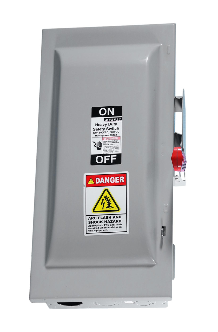 Murray Safety Swtiches HHN363 100A 600V Indoor Heavy Duty