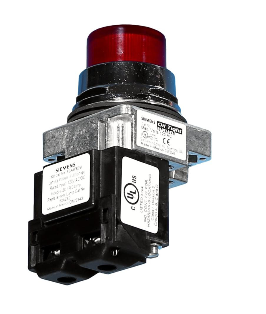 52PL4E2XB Red Indicator Light by Siemens - Breaker Outlet