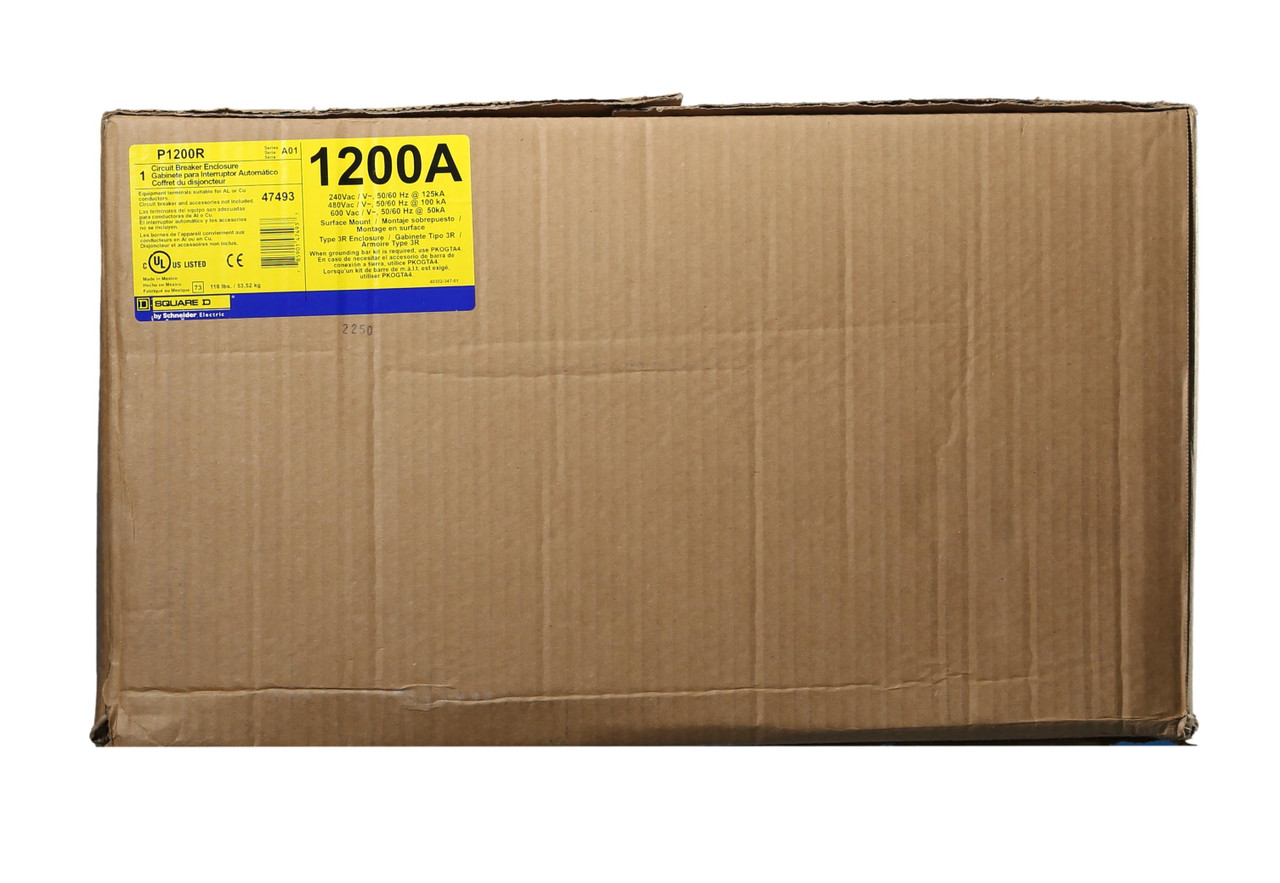 Outdoor Rain Proof 1200A Breaker Enclosure P1200R -New