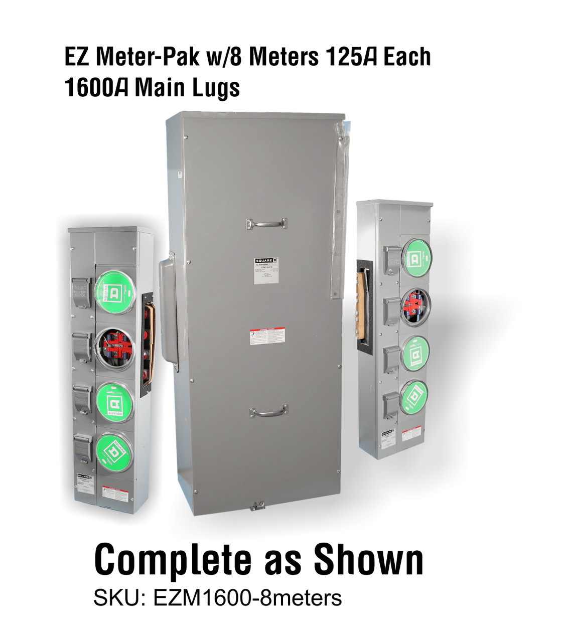 Complete 1600A Tap Box EZ Meter-Pak Busway Tap Box & 8-Meters