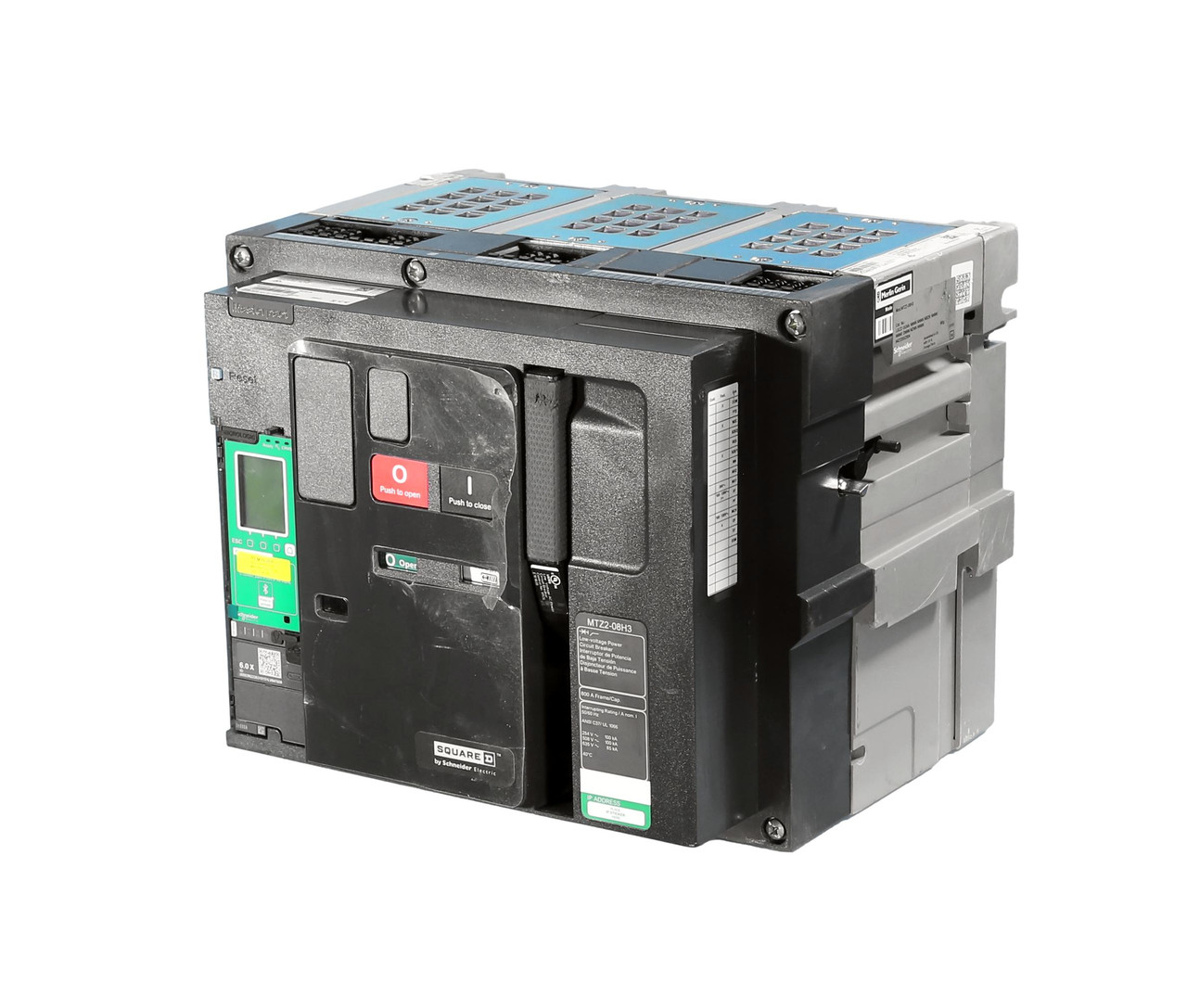 Newly removed MTZ2-08H3 PowerPact 600A Power Pact Circuit Breaker