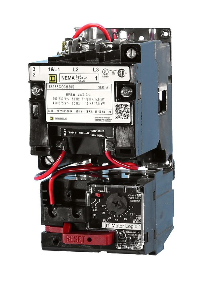 8536SCO3H20
NEMA Size-1
Overloads: Solid-State Overload Relay