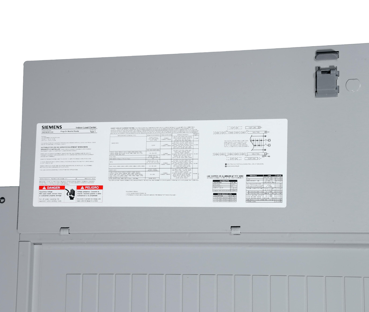SN5482B1225
Single Phase Main Breaker, 225A Loadcenter