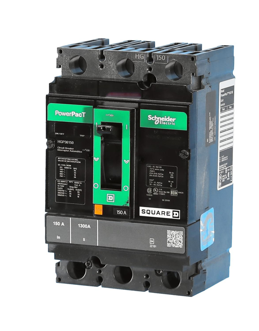 HGP36150
Panel Mount, Load Lug Terminals