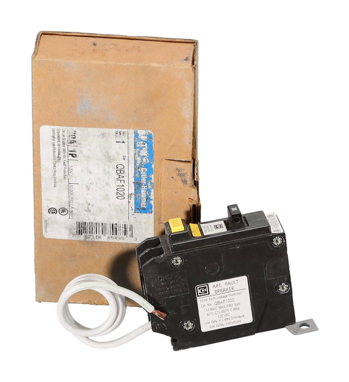 New QBAF1020
Arc Fault Breaker, 20 Amp