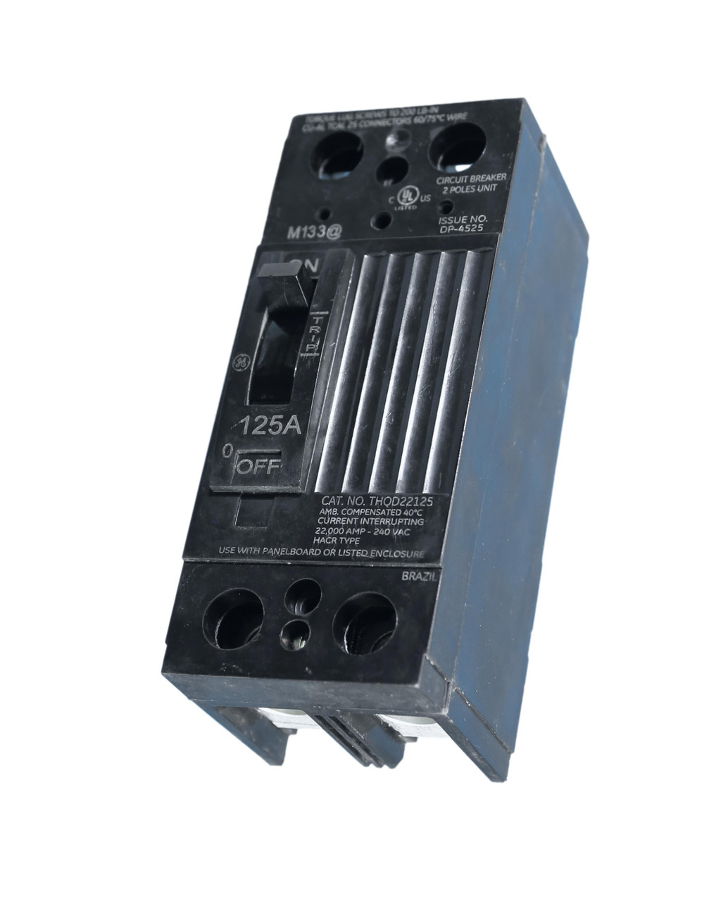 THQD22125WL
2 Pole Unit, 125A