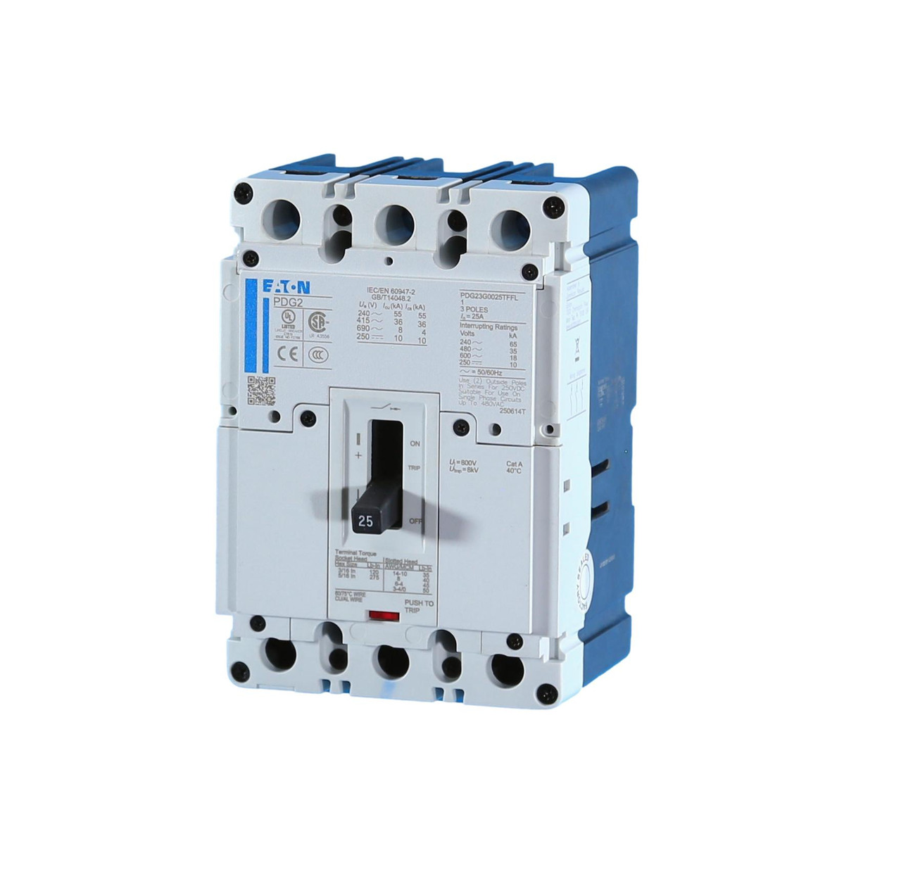PDG23G0025TFFL (Picture is Actual)
25A Power Defense Breaker