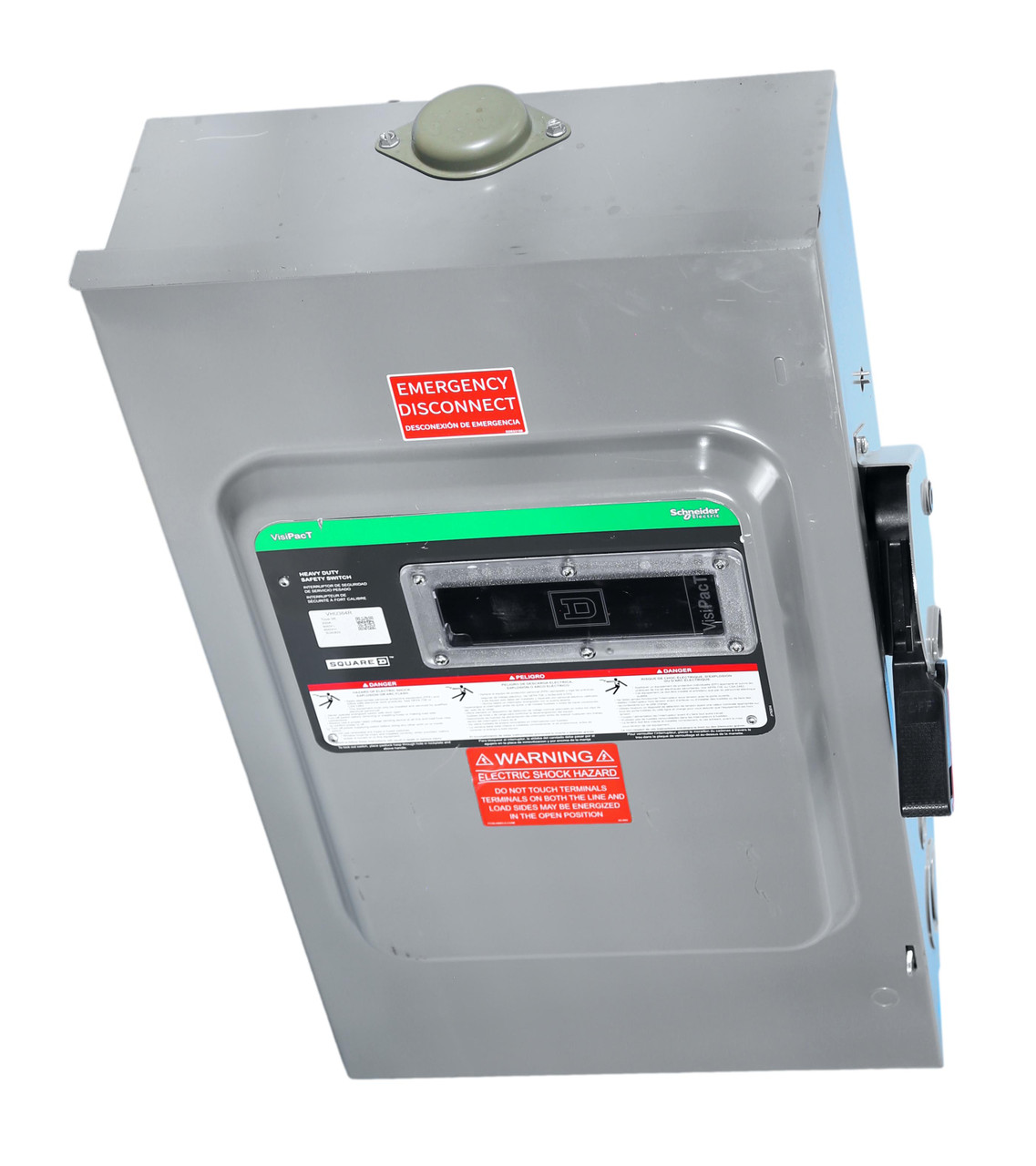 VHU364R
Non-fusible, 200A, 600VAC,Outdoor, Re-certified