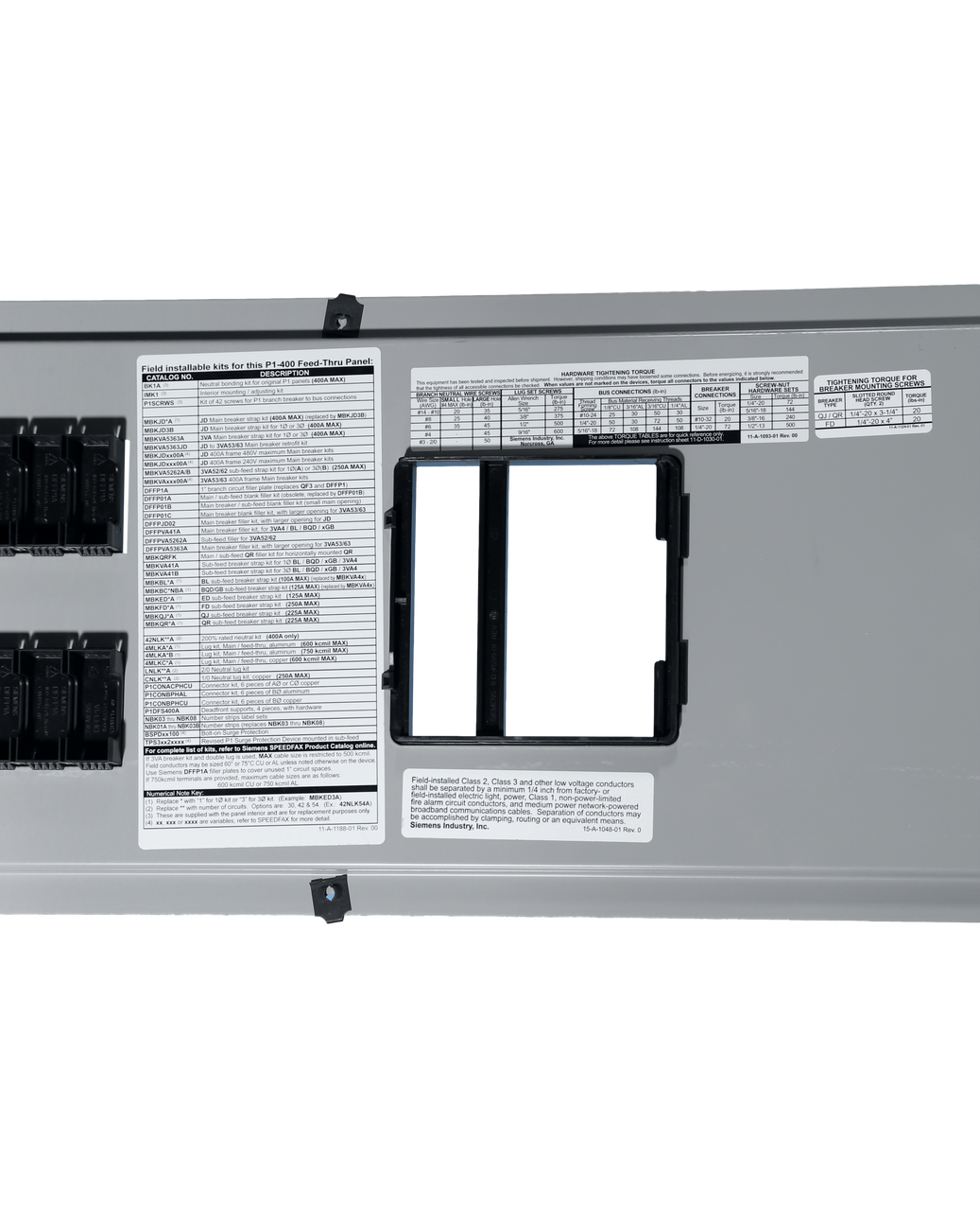 Deaf-Front Panel Cover 
Information