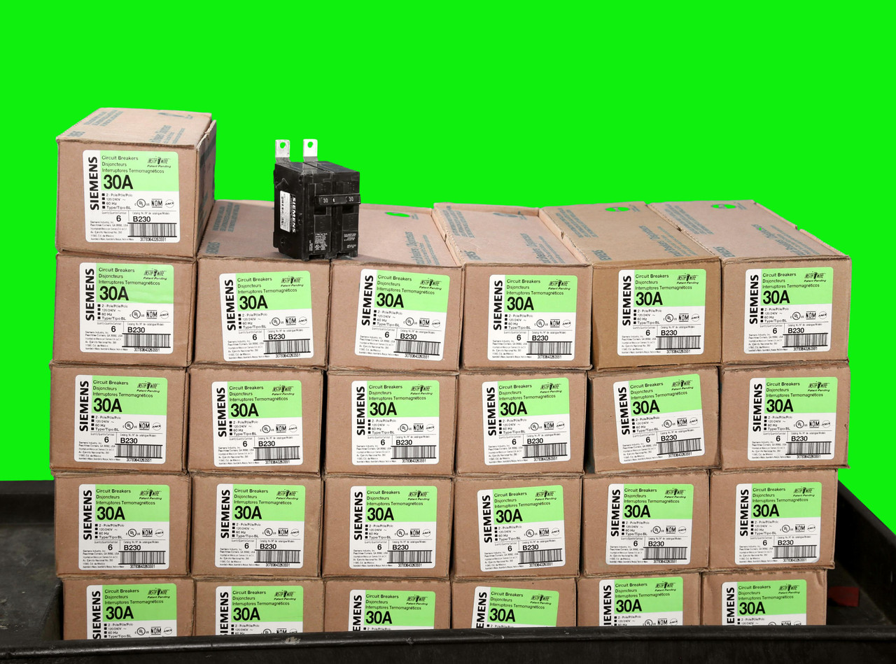 B230 Bolt-on type for panelboard use
2 Pole, 30 Amp, 240V