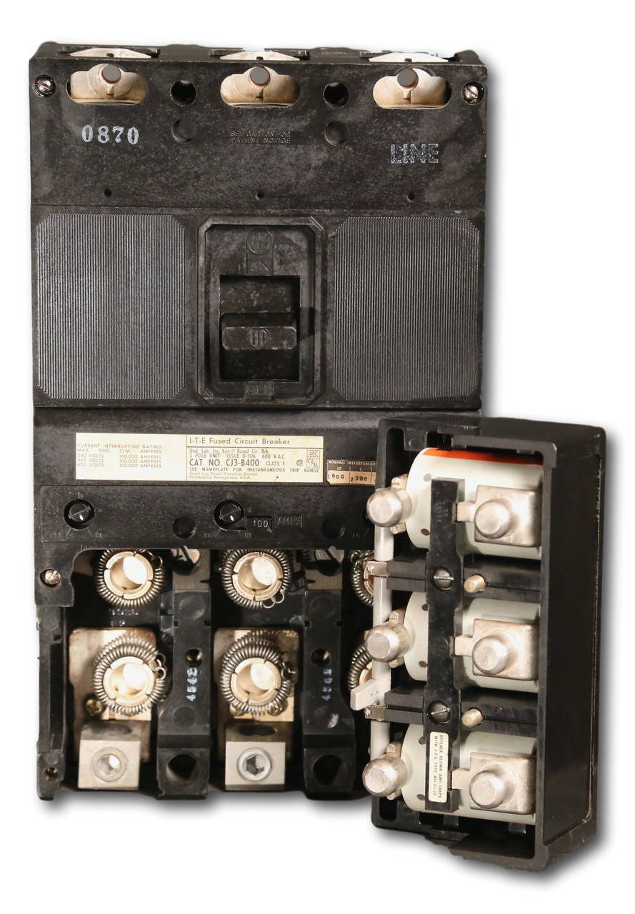 Zig-Zag – Circuit Breaker CJ3B400 Cordon Integrally Fused ITE ETC / Gould Circuit Breaker
