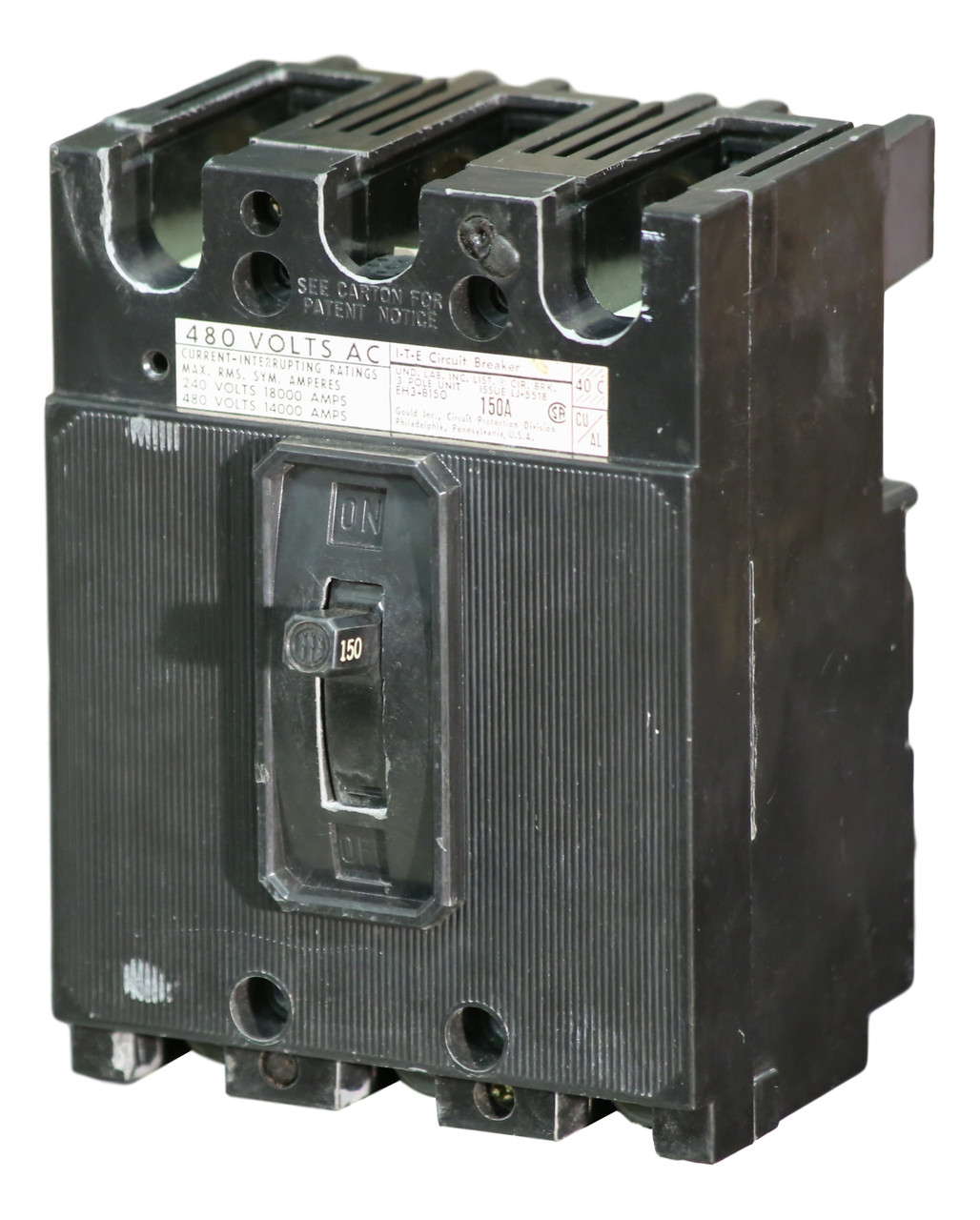 EH3-B125
125 Amp  I-T-E Circuit Breaker