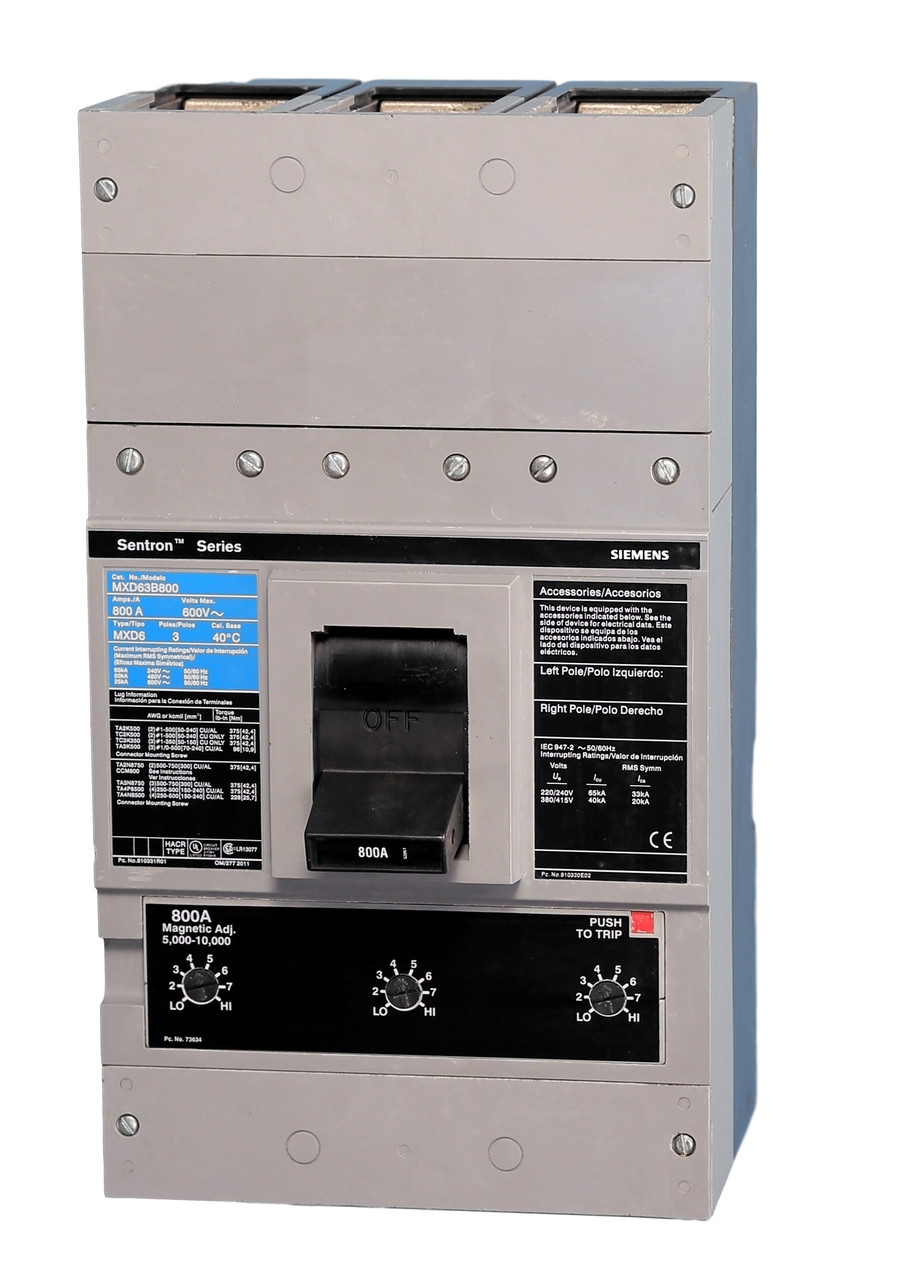 MXD63B800 Siemens Breaker