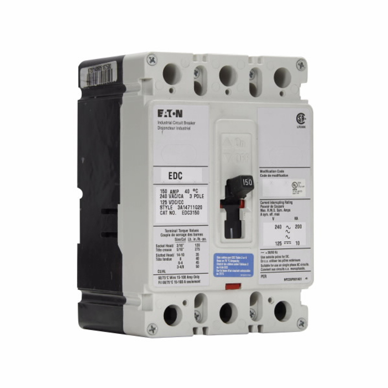 EDC3125 200k Series Eaton Circuit BreakerC 240 Volt 