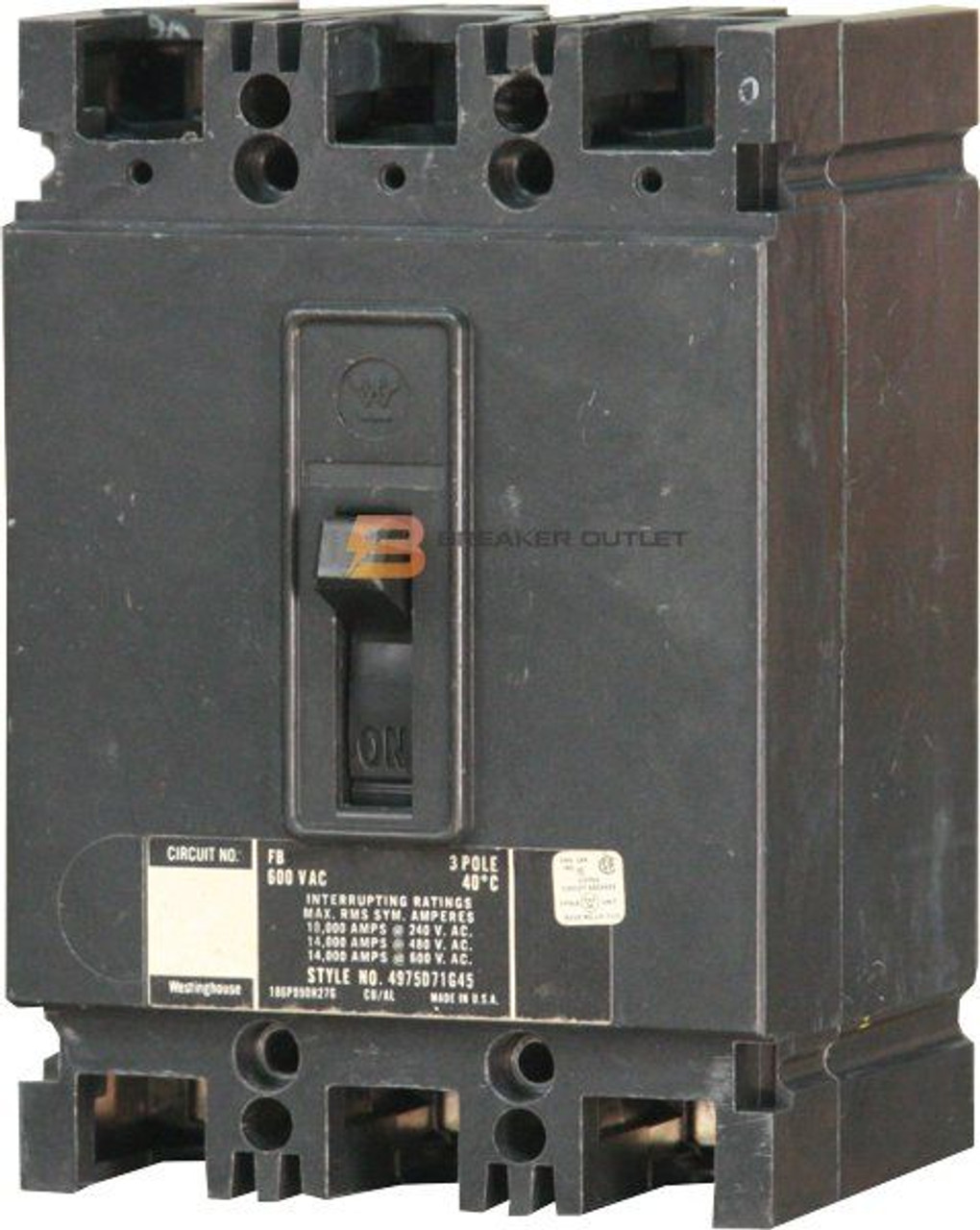 FB3040 Westinghouse Obsolete Breaker