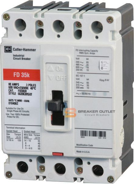 FD3080 35k Series C by Eaton / Cutler-Hammer Circuit Breaker