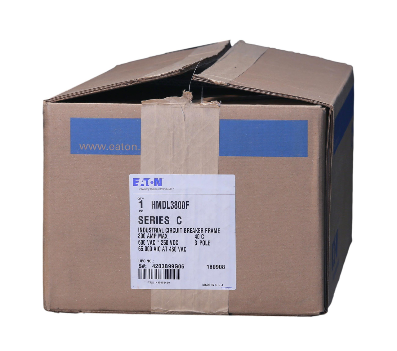 HMDL3800F Eaton HMDL 800A Frame Only - Breaker Outlet