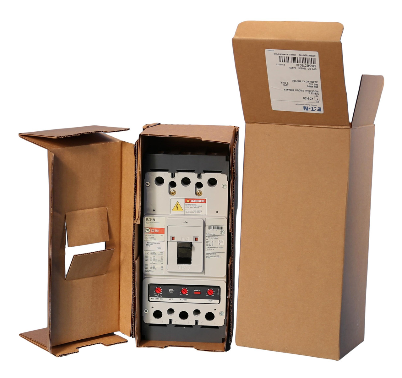 KD3400 400 Ampere
(Complete Circuit Breaker with Trip Unit)